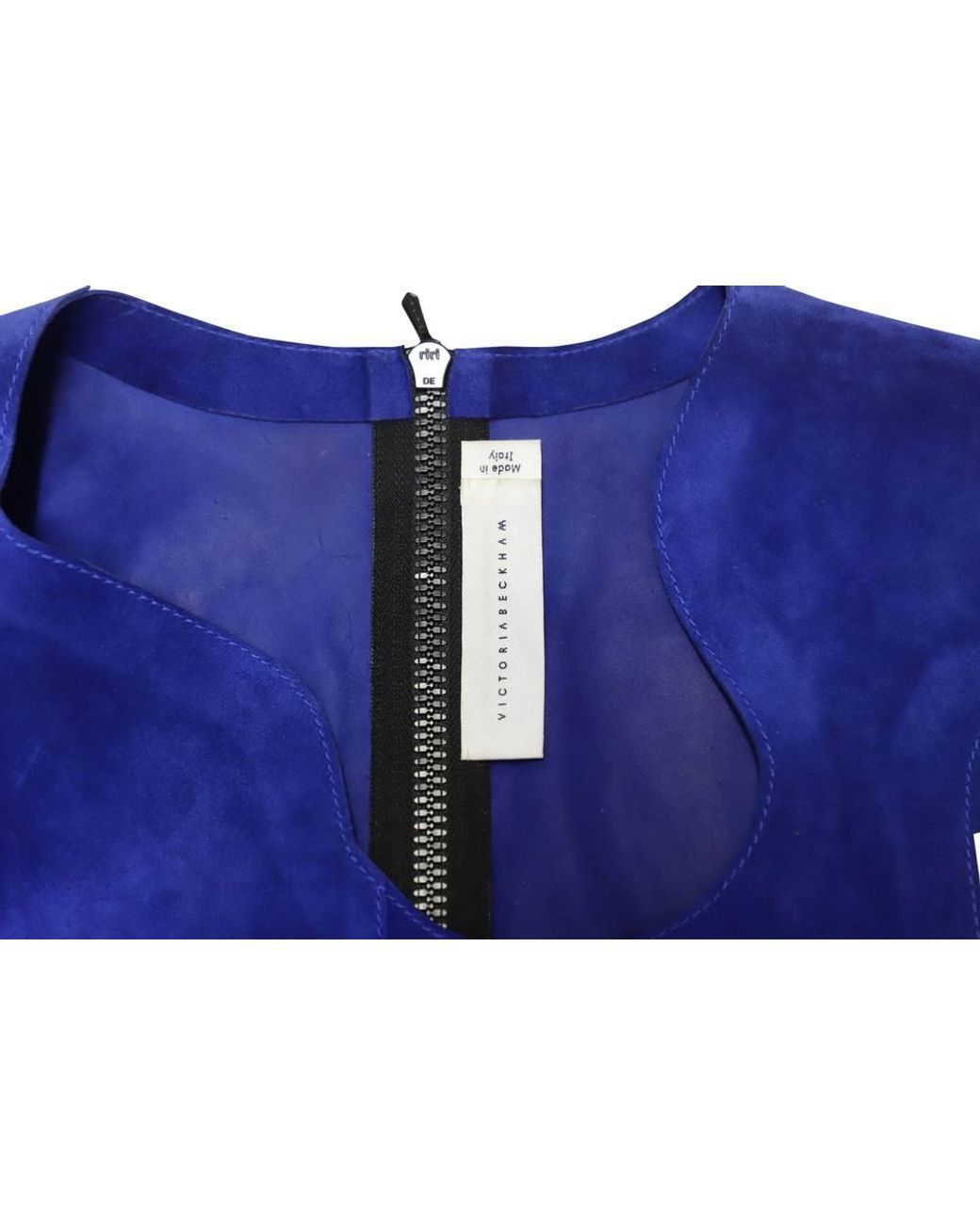 Victoria Beckham Blue Preloved Paneled Mini Dress