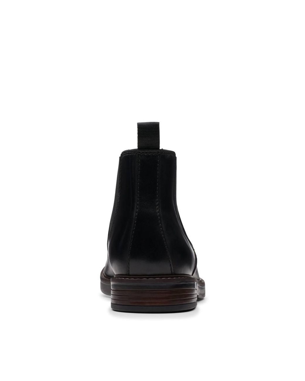 Clarks Black Paulson Up Leather Ankle Boots, Chelsea Boots for men