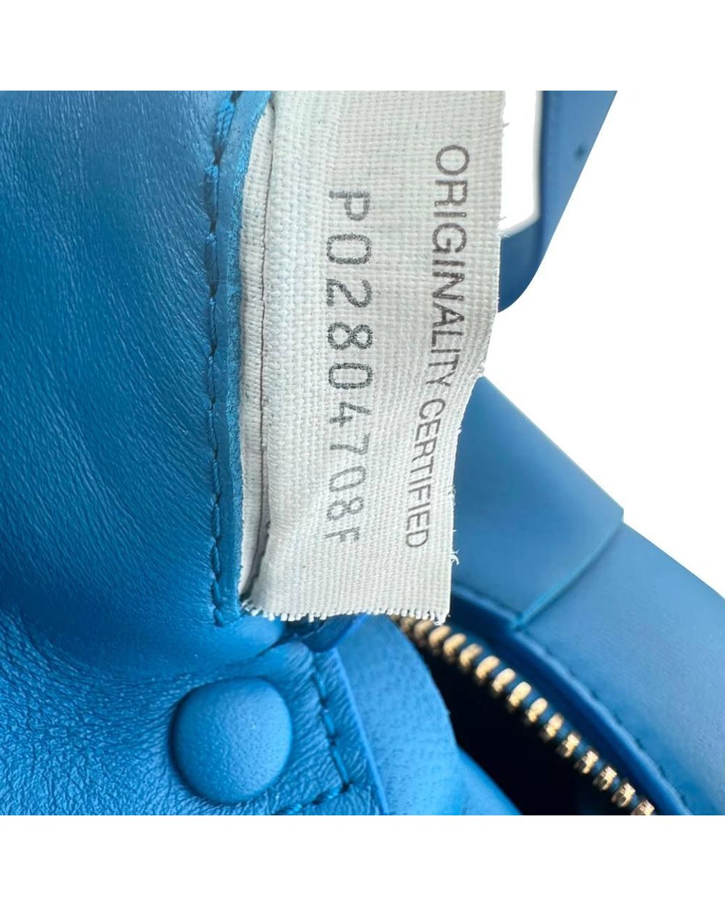 Bottega Veneta Blue Preloved Small Brick Cassette Shoulder Bag