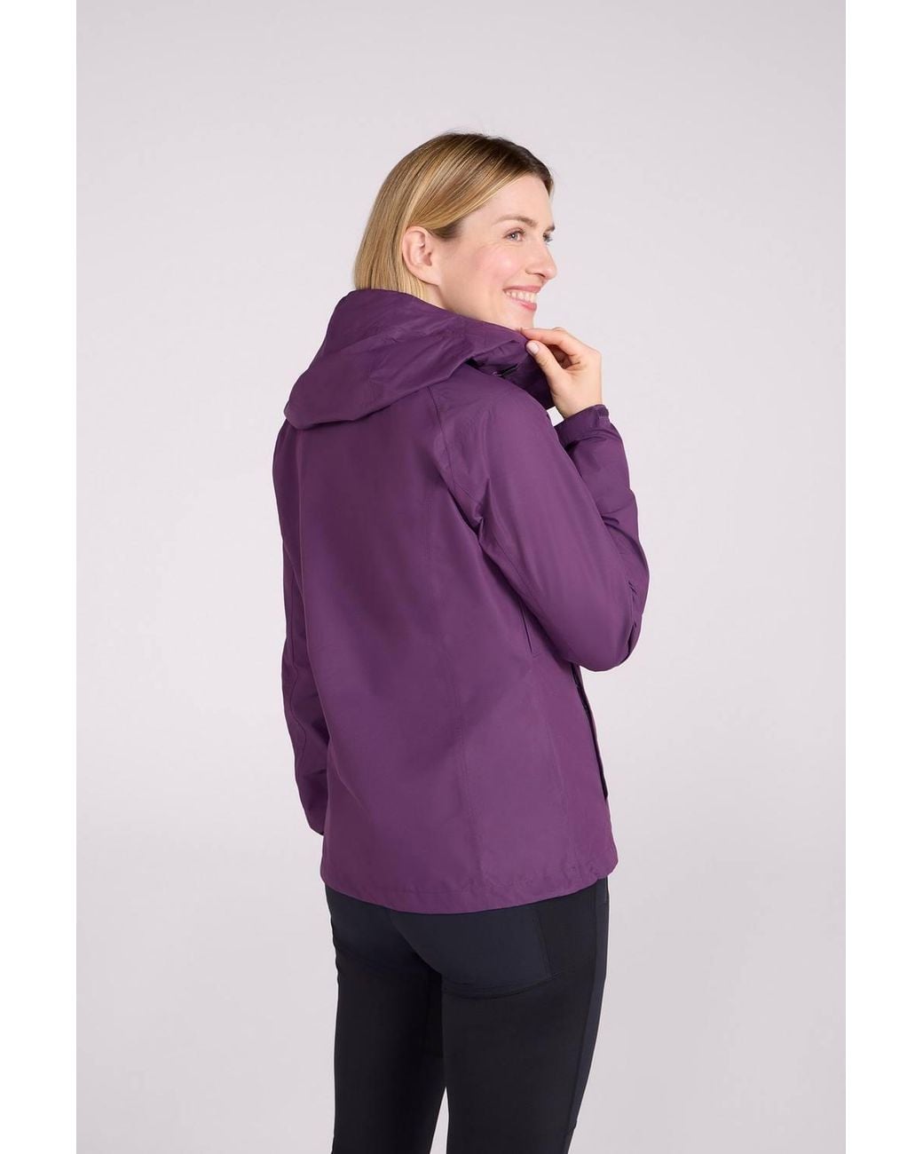 Mountain Warehouse Purple 'Thunderhead' 2.5 Layer Extreme Waterproof Breathable Packable Jacket
