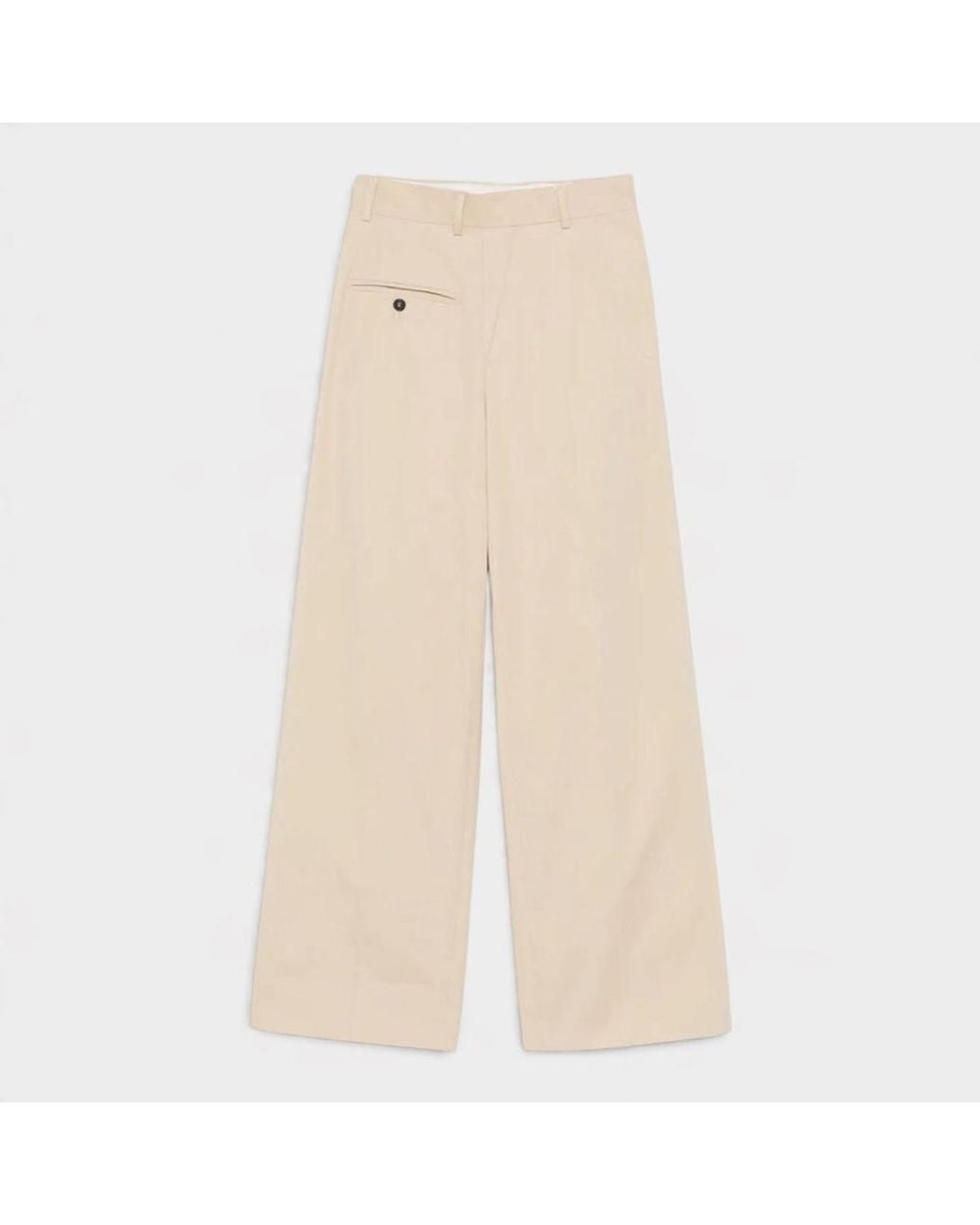 Maison Margiela Natural Mm6 Deconstructed Trousers Dune