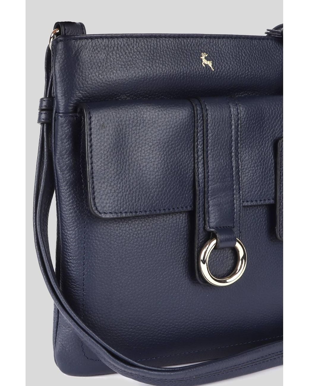 Ashwood Leather Blue 'Heaven' Real Leather Cross Body Bag