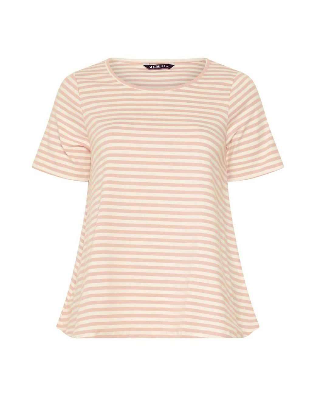 Yours Blue Stripe Swing T-Shirt