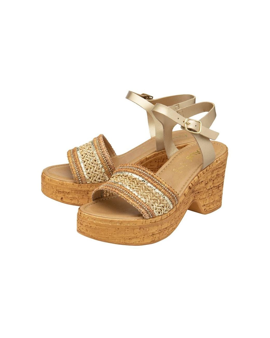 Lotus Natural 'Chelsia' Open-Toe Sandals