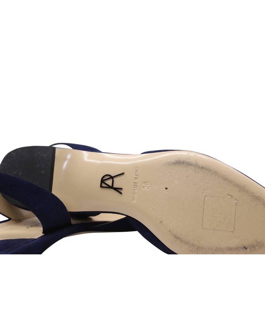 Paul Andrew Blue Preloved Rhea 15 Slingback Sandals
