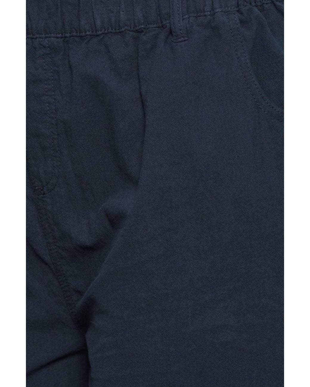 Yours Blue Cool Cotton Wide Leg Trousers