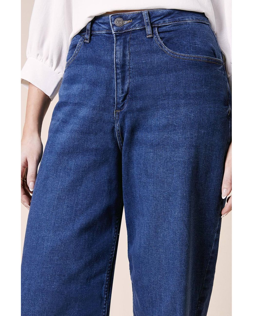 Dorothy Perkins Blue Wide Leg Denim Jeans