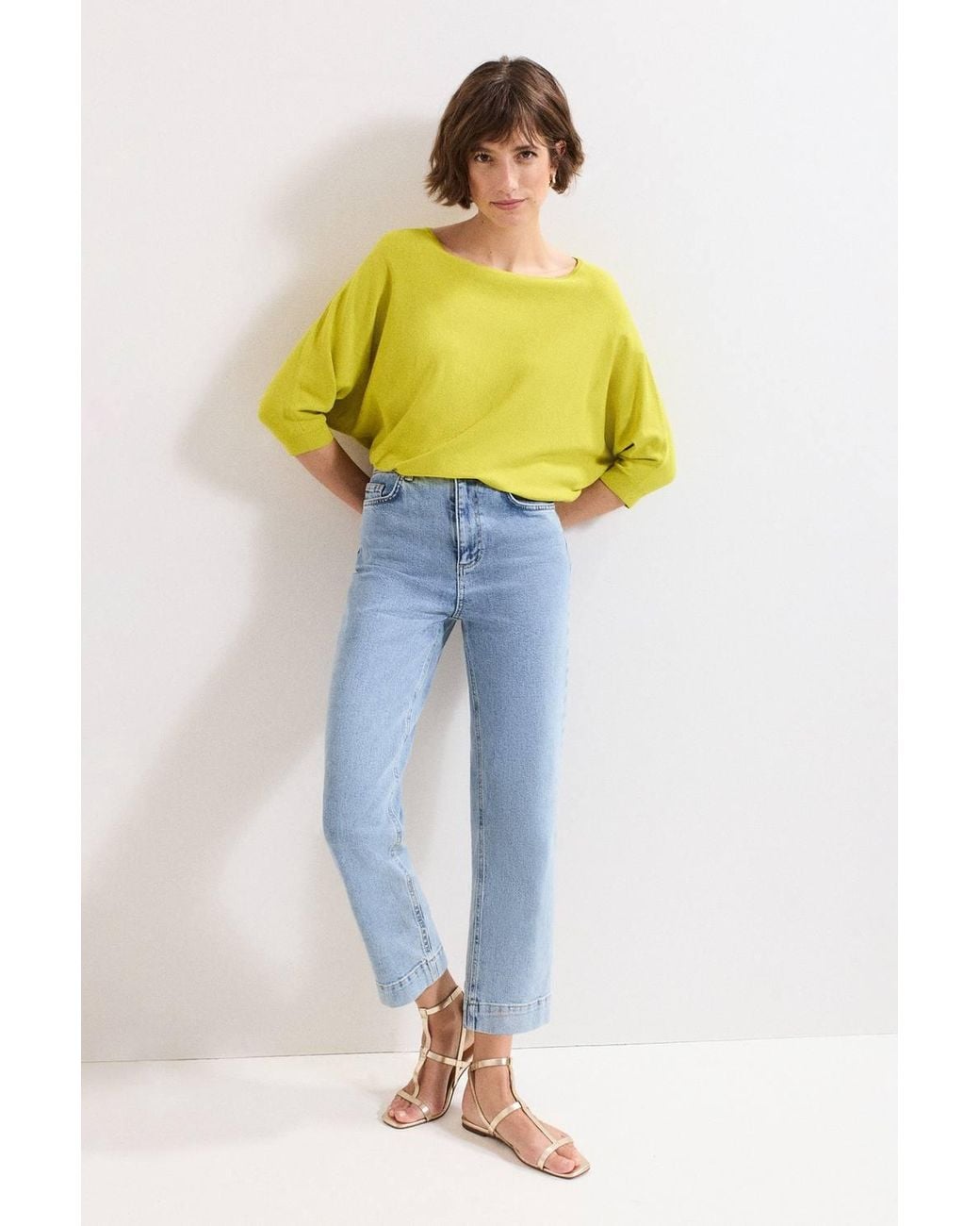 Phase Eight Yellow Cristine Knit Jumper
