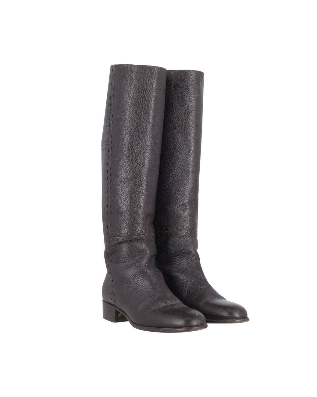 Fendi Brown Preloved Knee Length Boots