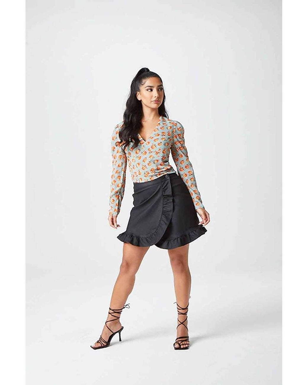 Urban Bliss White Floral Empire Blouse