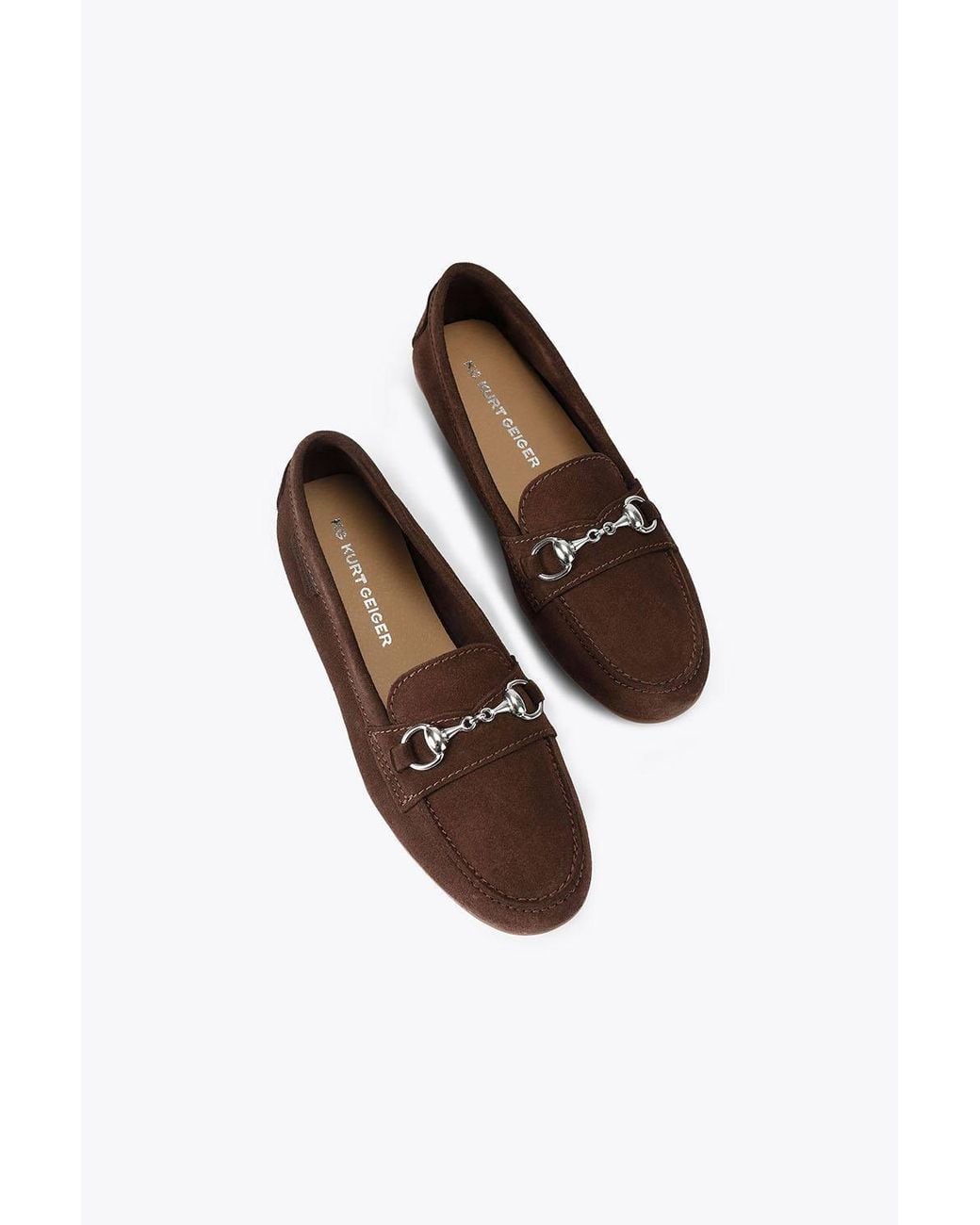 KG by Kurt Geiger White 'Nellie' Suede Flats