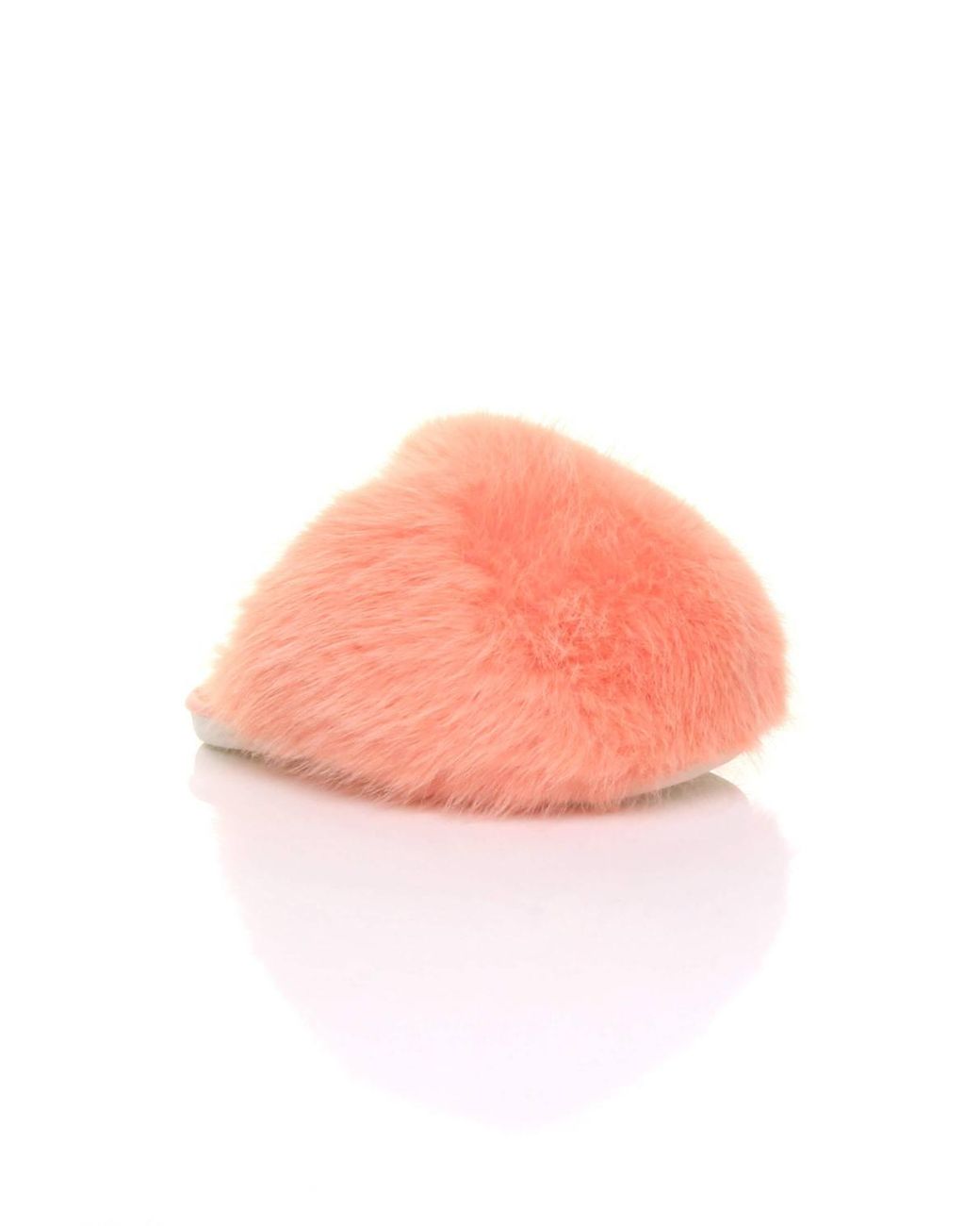 AJVANI Gray Slip On Mule Fluffy Indoor Slippers