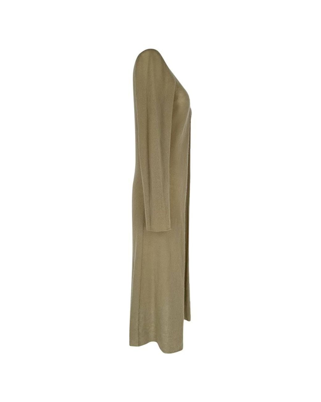 Jil Sander Green Preloved Knitted Open Long Cardigan