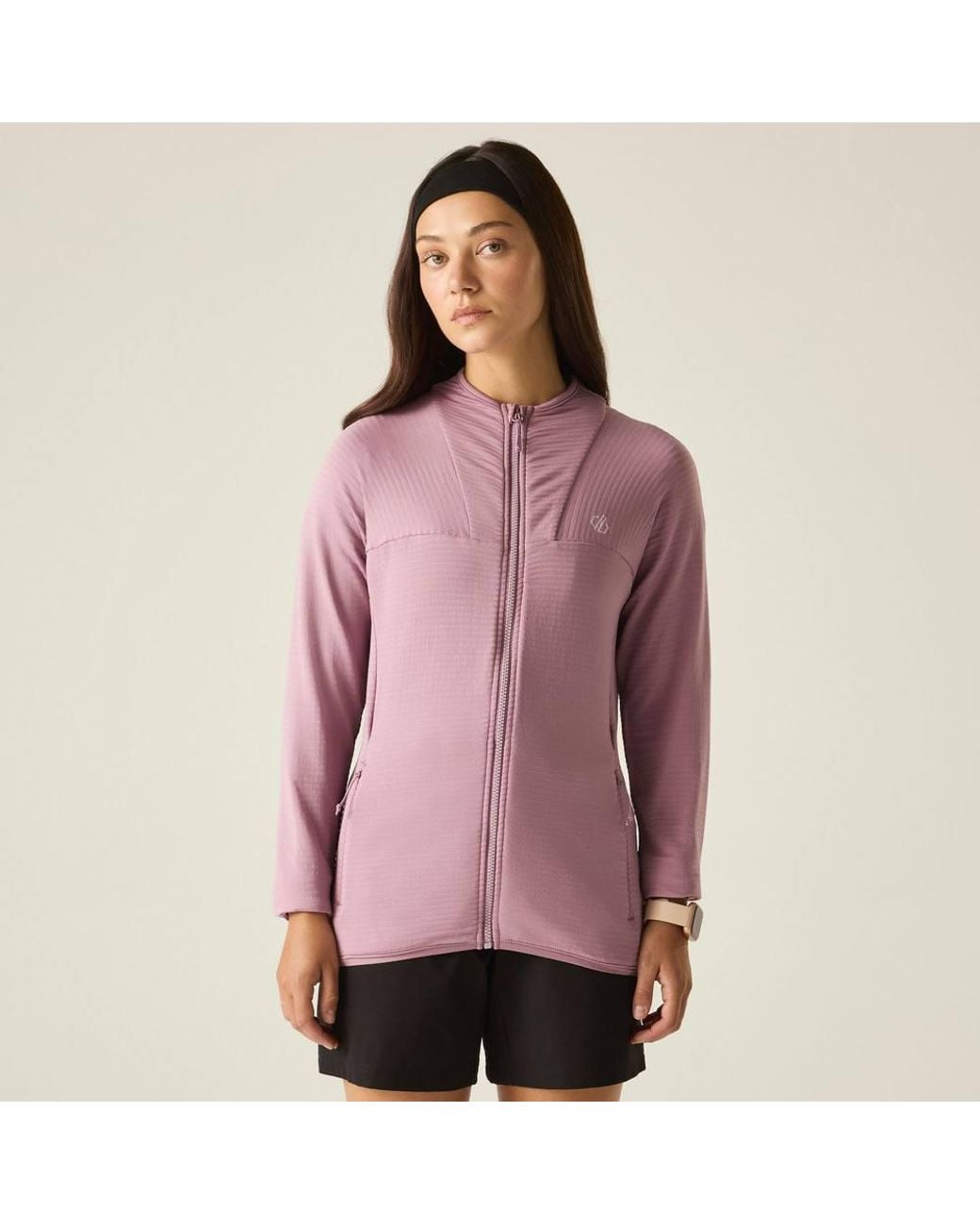 Dare 2b Purple Torrek Textured Full Zip Stretch Midlayer