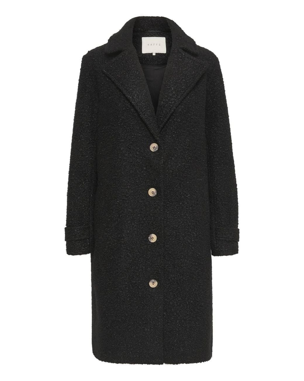 Kaffe Black Anne Knee-Length Coat