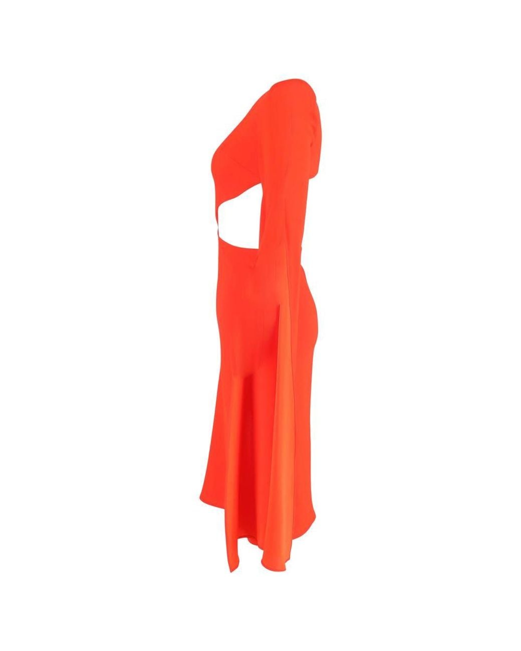 Alex Perry Red Preloved Cape Effect Cutout Dress