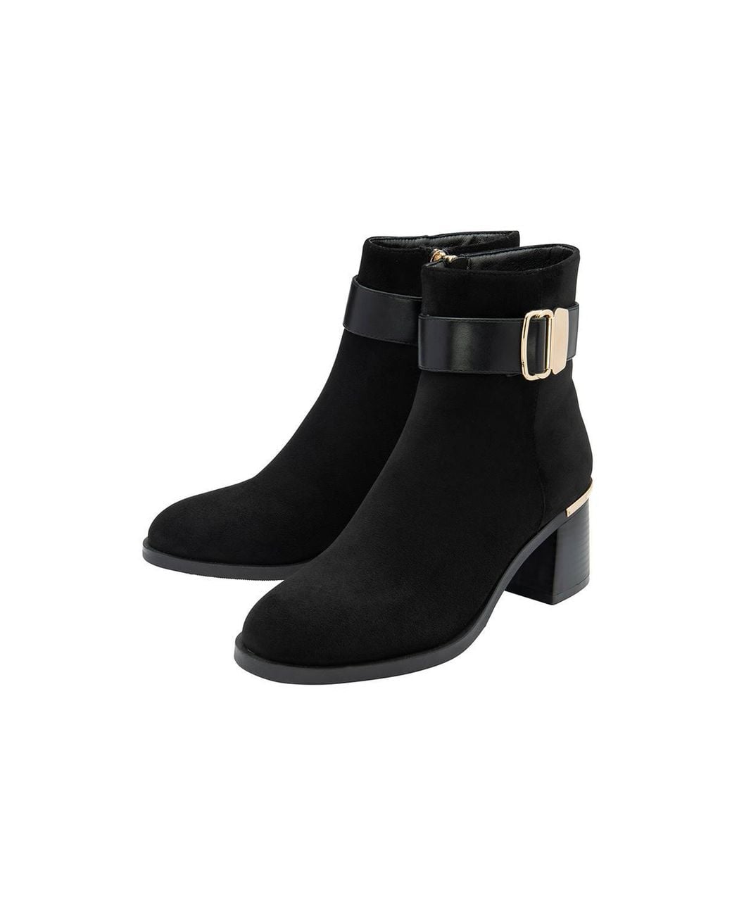 Lotus Black 'Alice' Heeled Ankle Boots