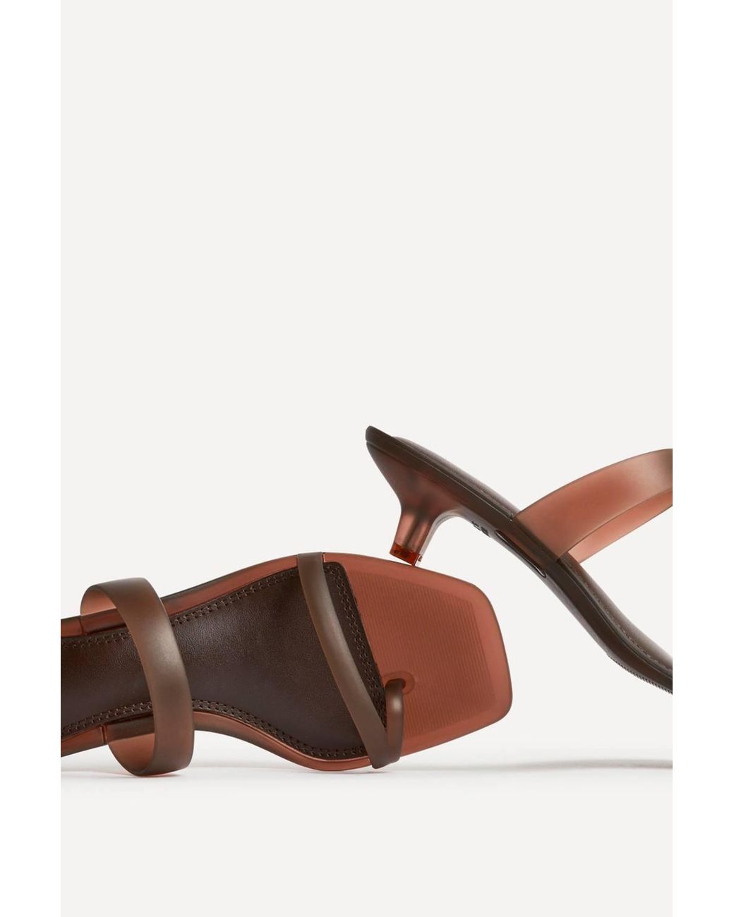 Linzi White Shade Jelly Heeled Sandals