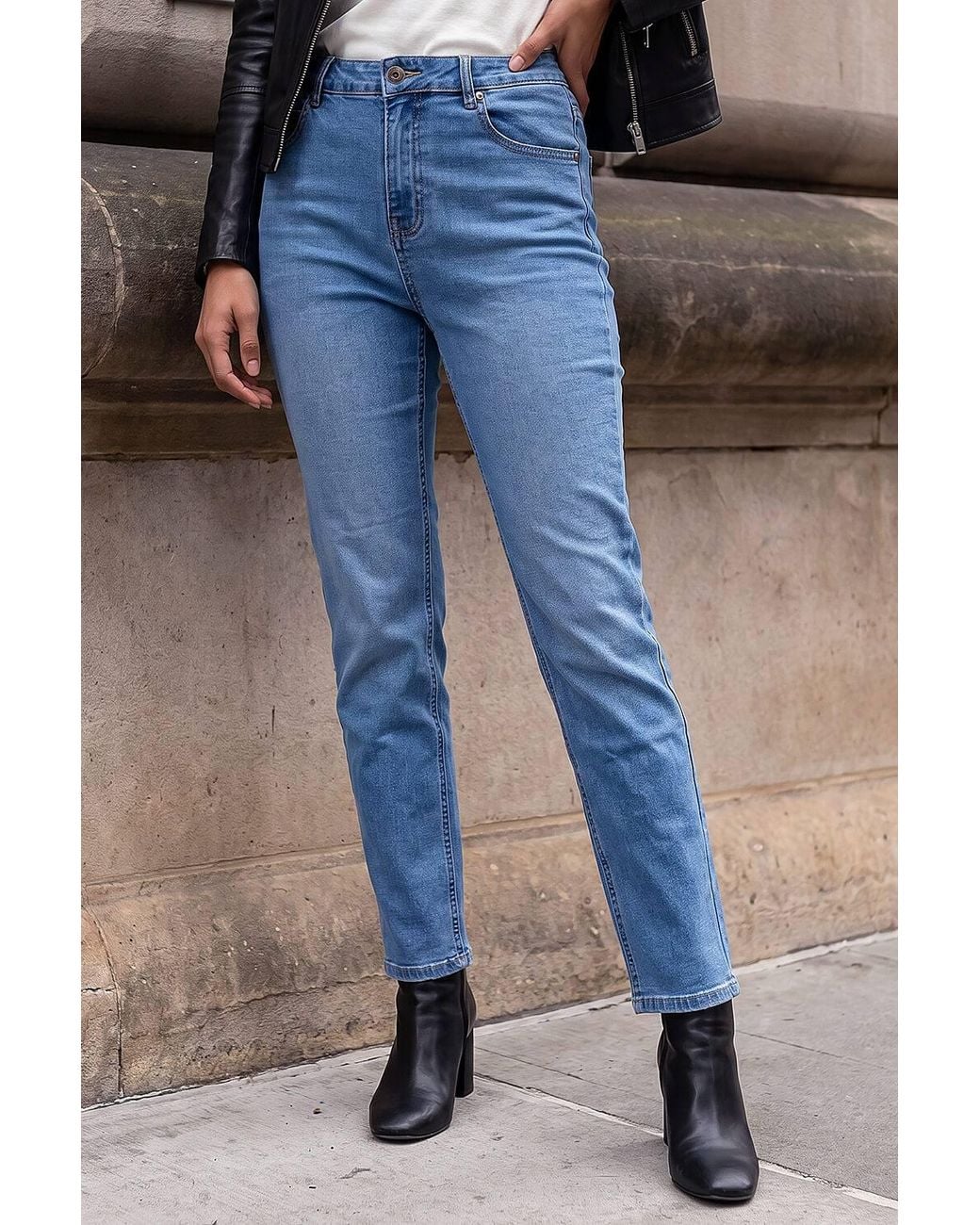 Roman Black Slim Leg Stretch Jeans