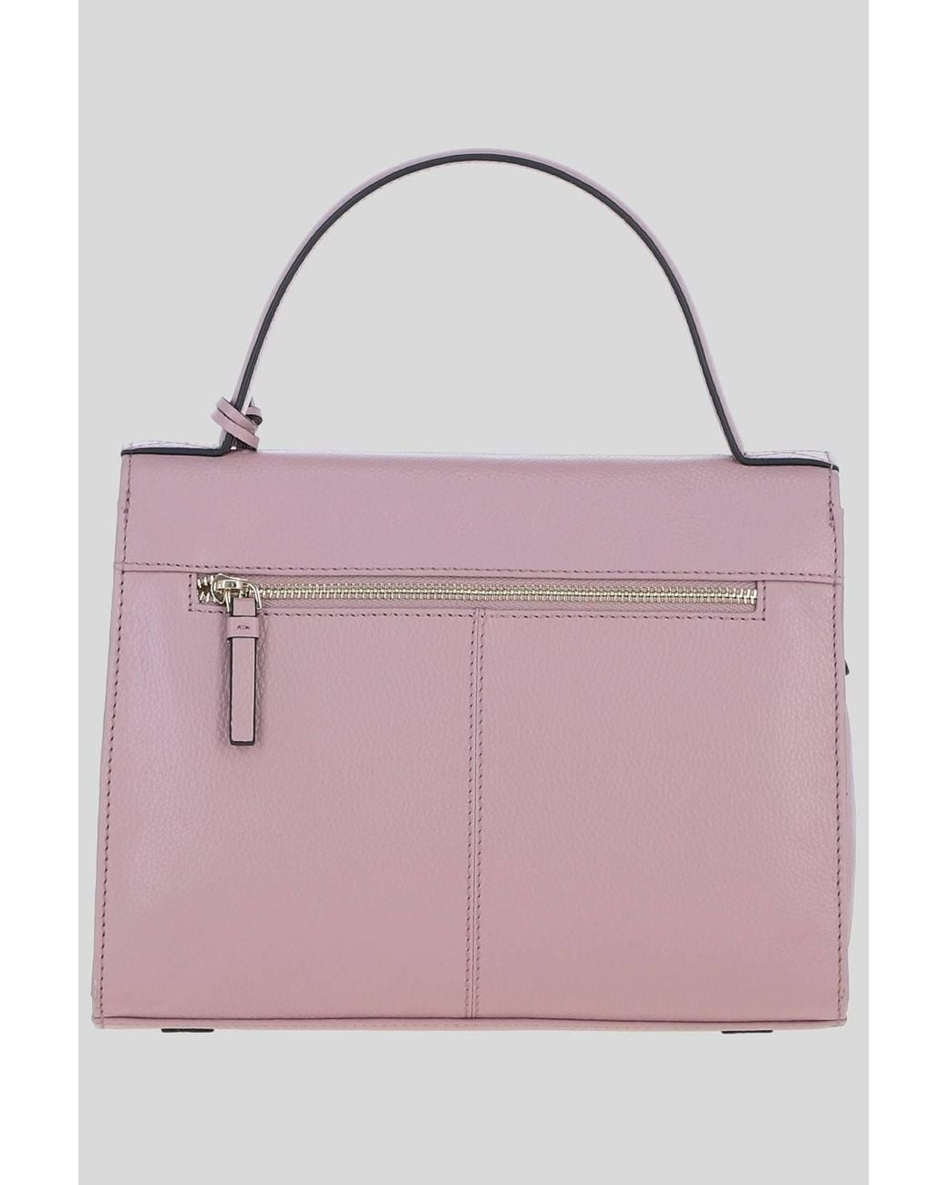 Ashwood Leather Pink 'Ardora' Real Leather Handbag W/ Detachable Crossbody Strap