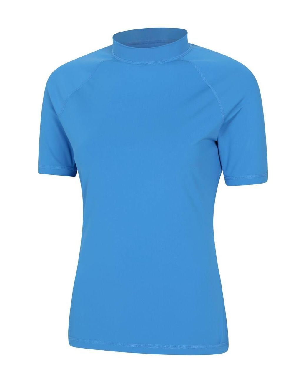 Mountain Warehouse Blue Short Sleeved Quick Drying Stretchy Uv Rash Vest