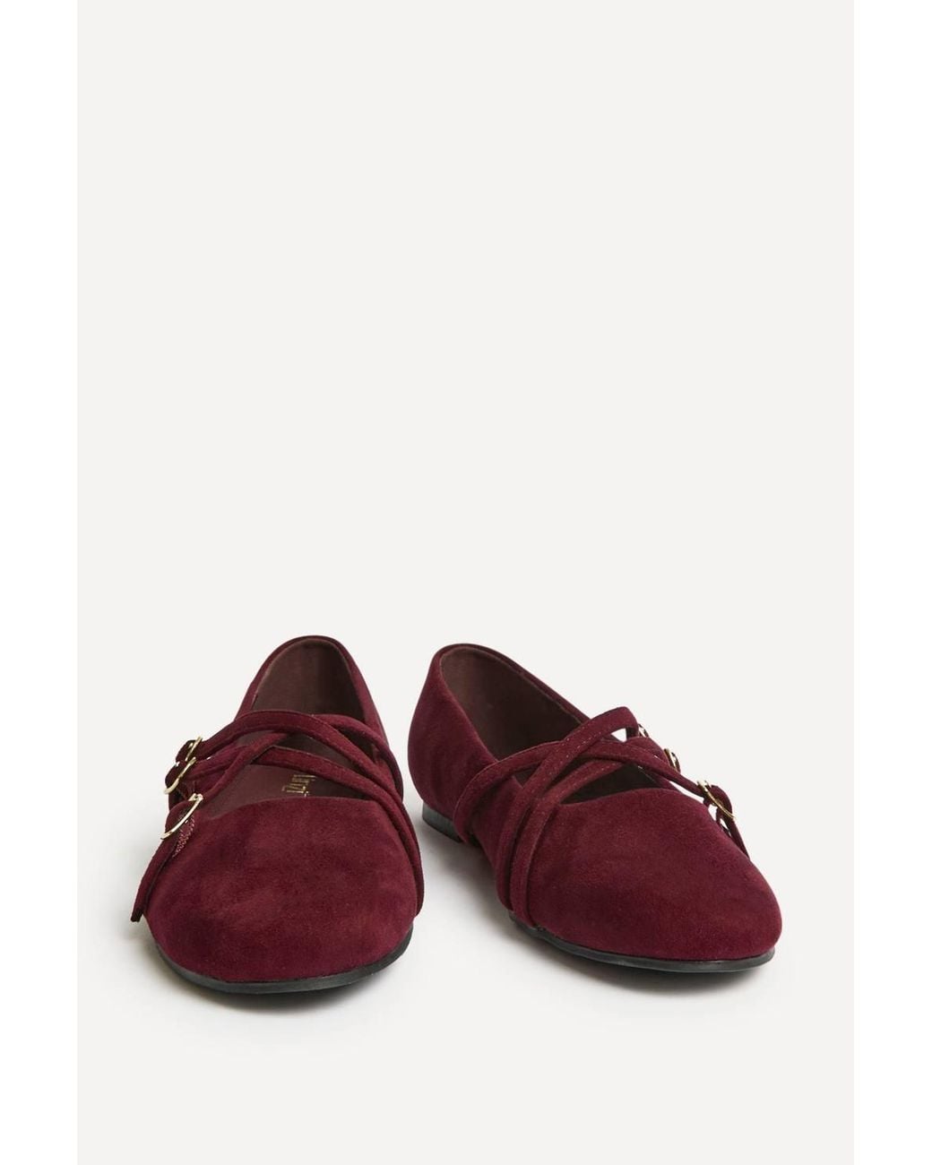 Linzi Purple Matrix Mary Jane Flats