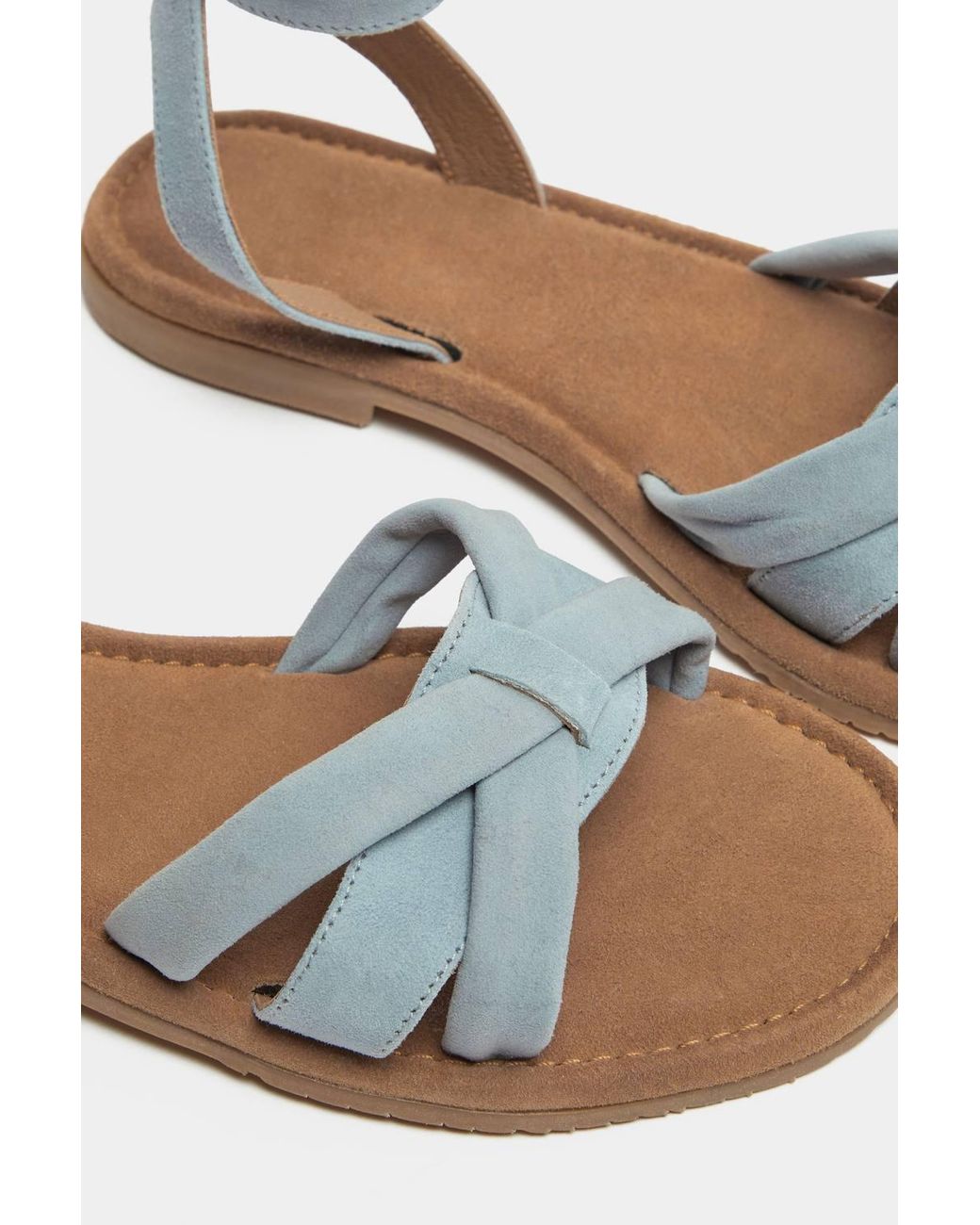 Yours Blue Cross Over Sandals