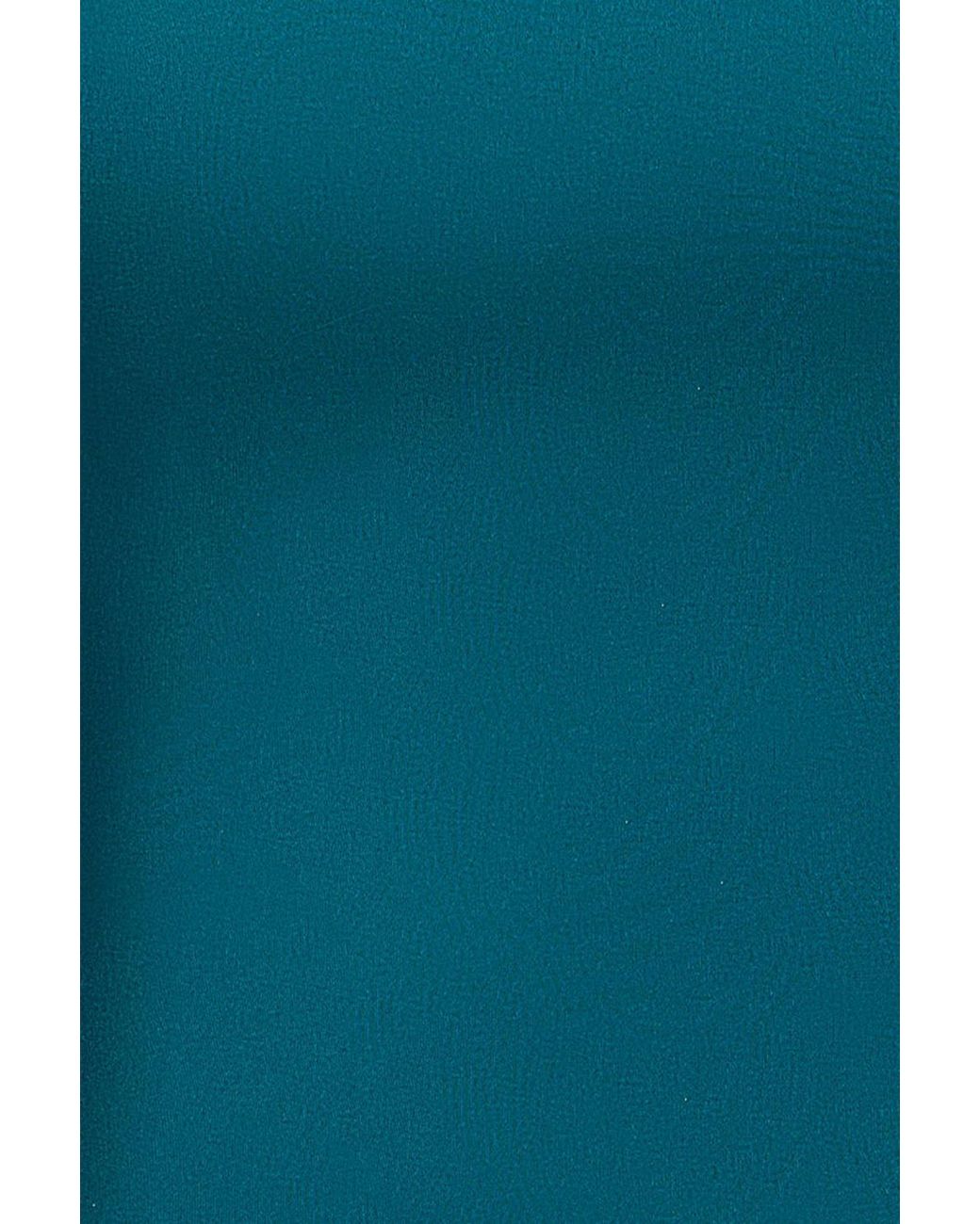 Goddiva Blue Halter Neck Puff Hem Mermaid Midaxi Dress