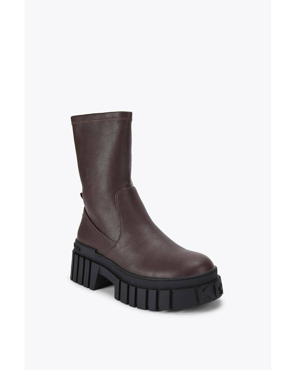 KG by Kurt Geiger Brown 'Tegan Sock2' Boots