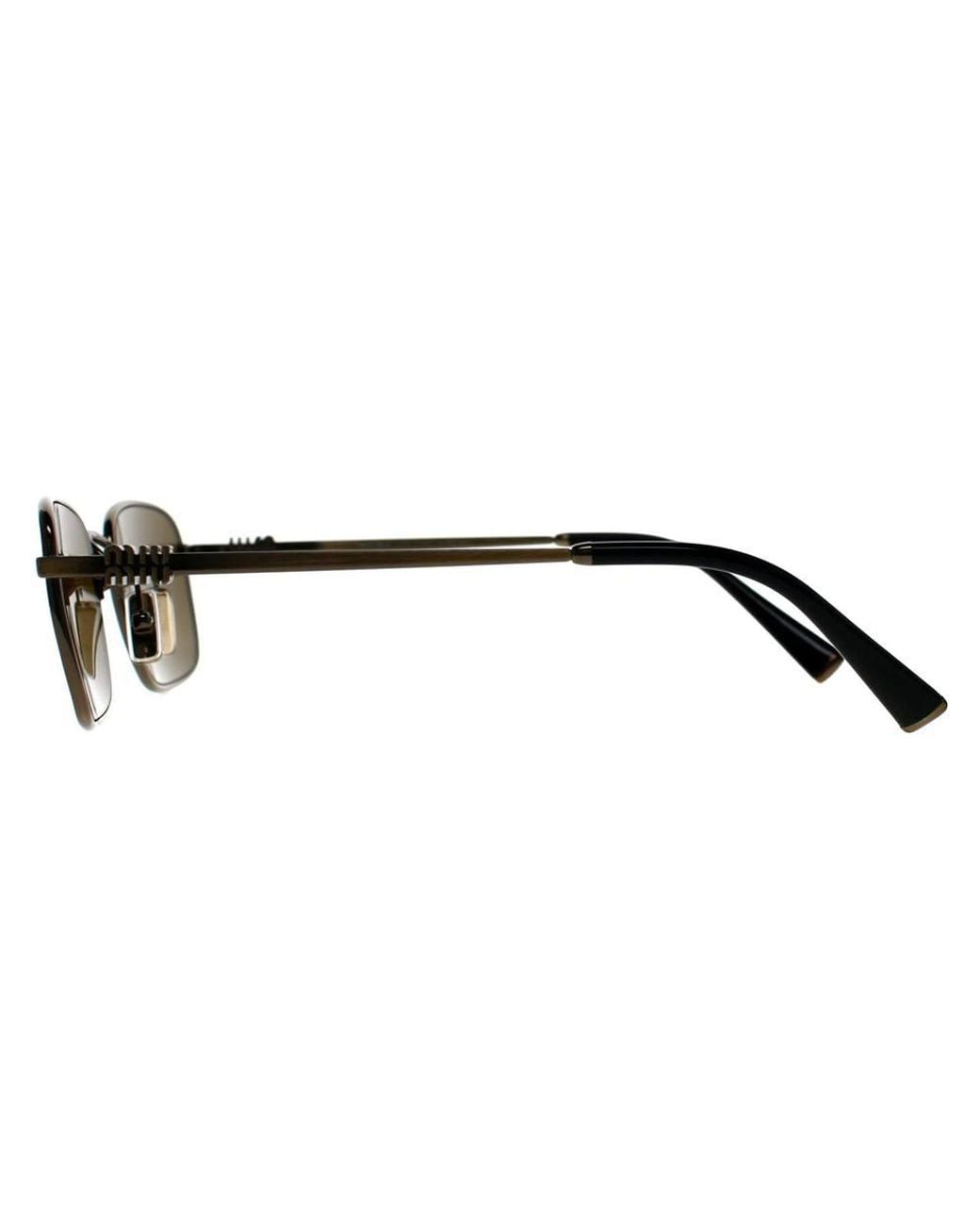 Miu Miu Brown Rectangle Old Dark Mu53As