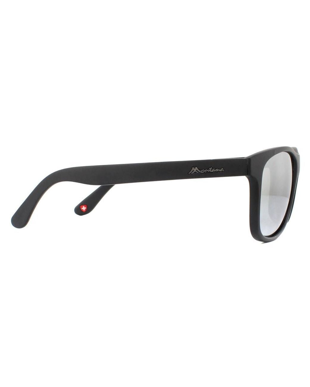 Montana Black Rectangle Mirror Sunglasses