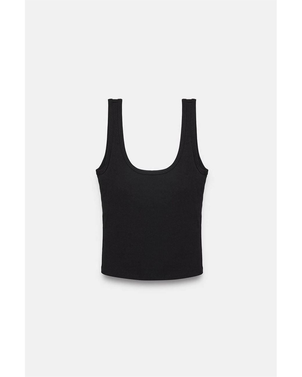 Dilvin Blue Slim Fit Sleeveless Jersey Cami Blouse