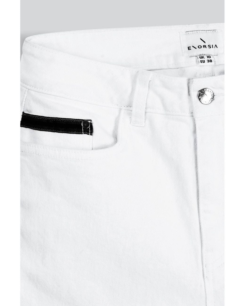 Enorsia Gray Denim Shorts