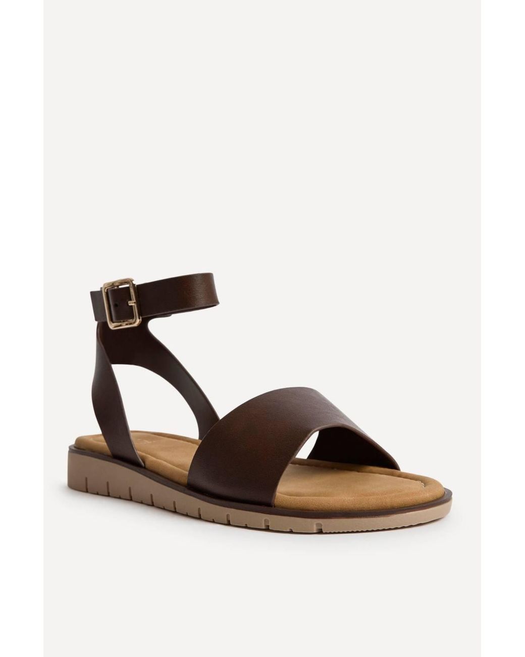 Linzi Brown Denia Wide Fit Sandals