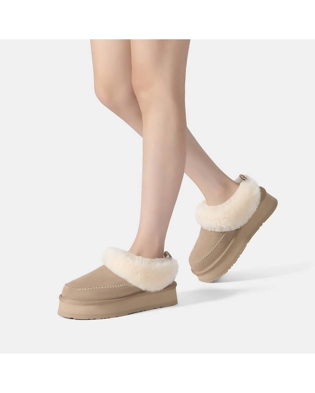 EverAu Australia Natural Sheepskin Wool Pulvara Slippers W/ Eva Sole