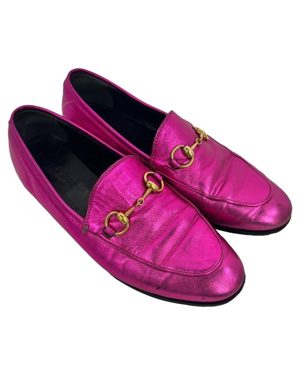 Gucci Purple Preloved Jordaan Horsebit Loafers