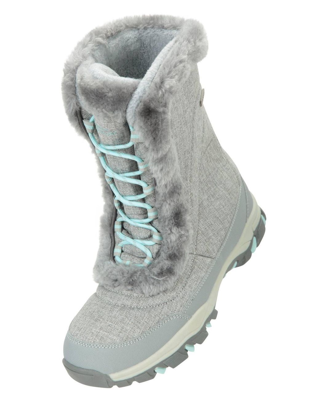 Mountain Warehouse Gray Ohio Snow Boots Winter Walking Snowproof
