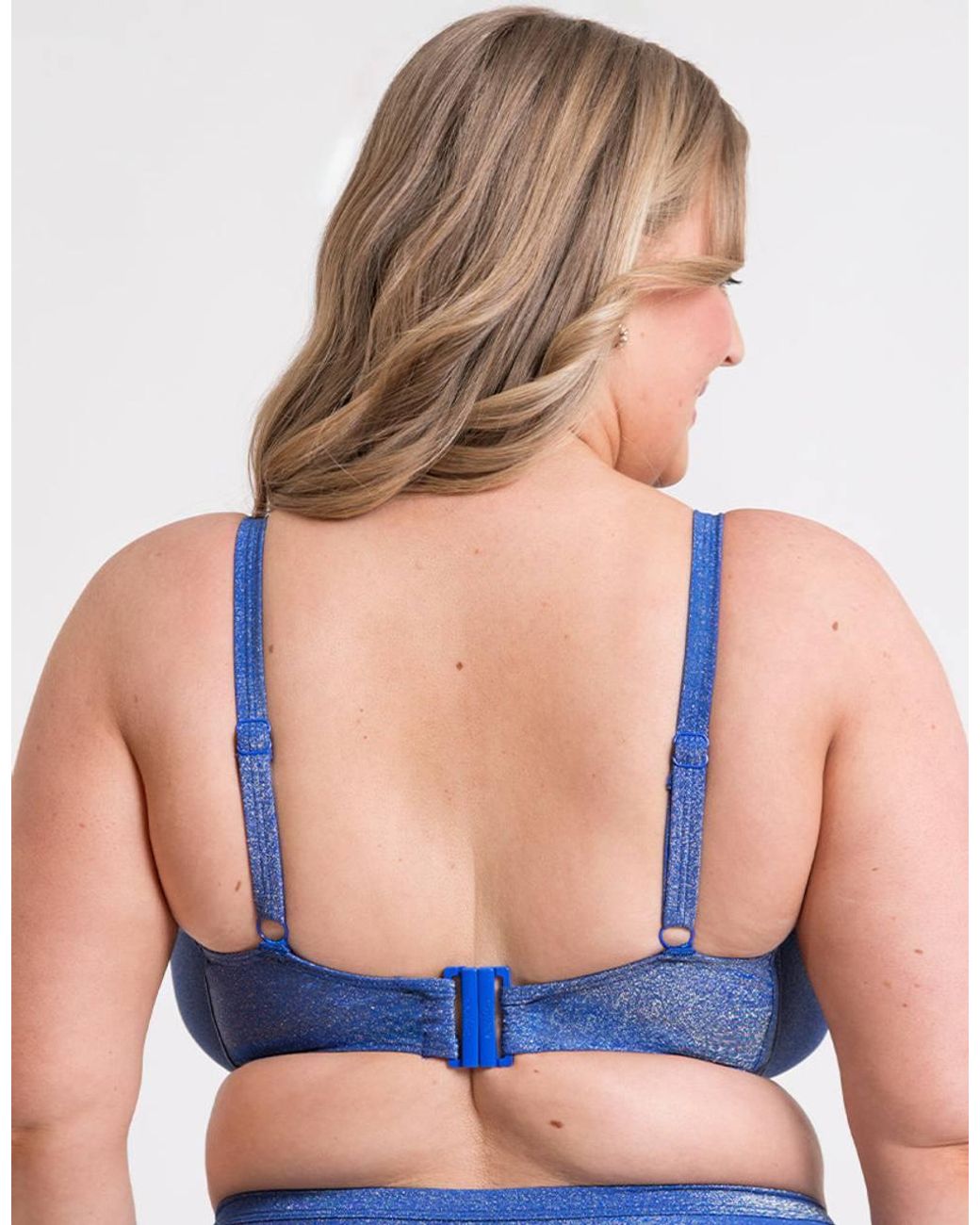Curvy Kate Blue Sapphire Seas Balcony Bikini Top Underwired