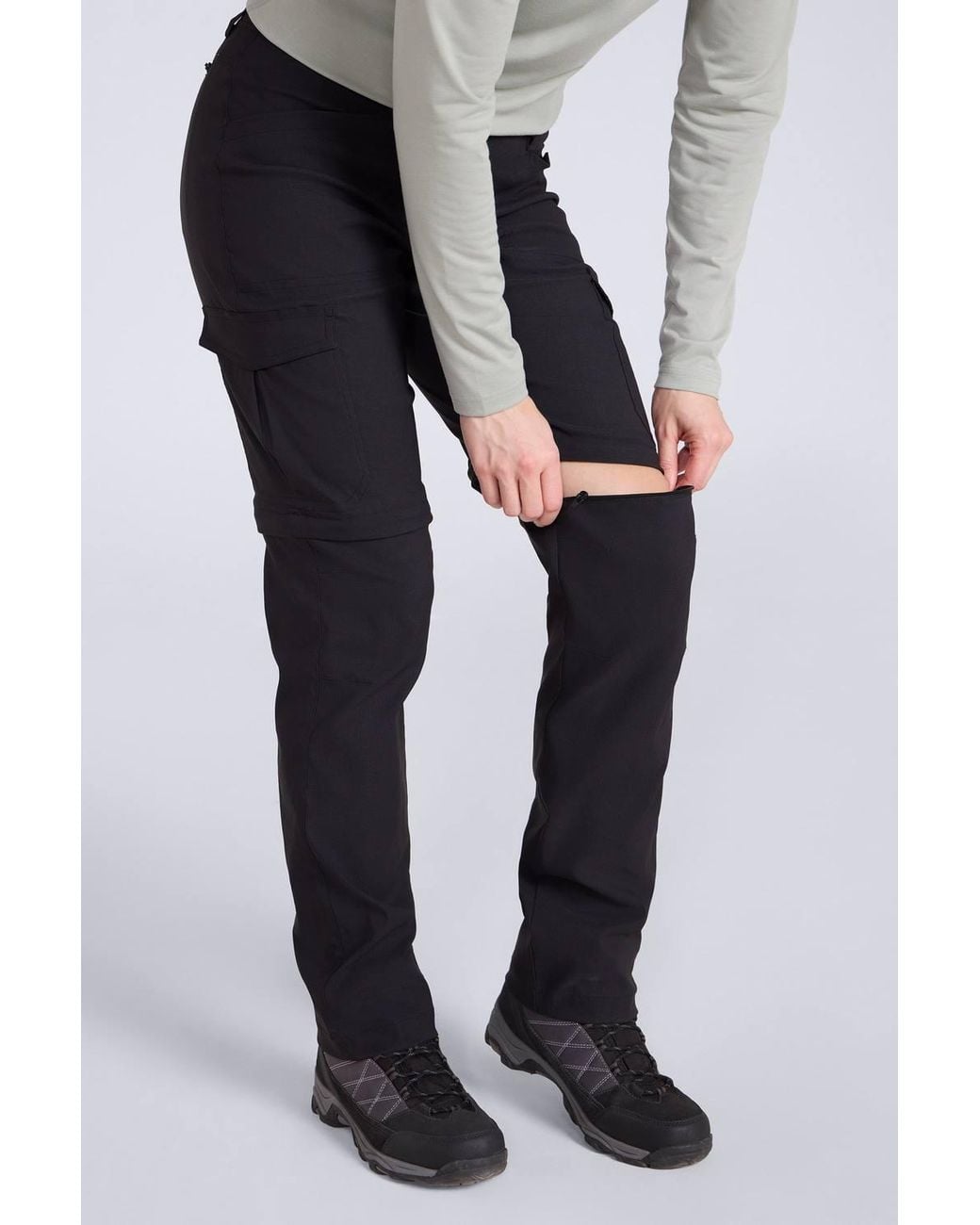 Mountain Warehouse Blue 'Conniston' Stretchy Quick Dry Comfortable Casual Zip Trouser