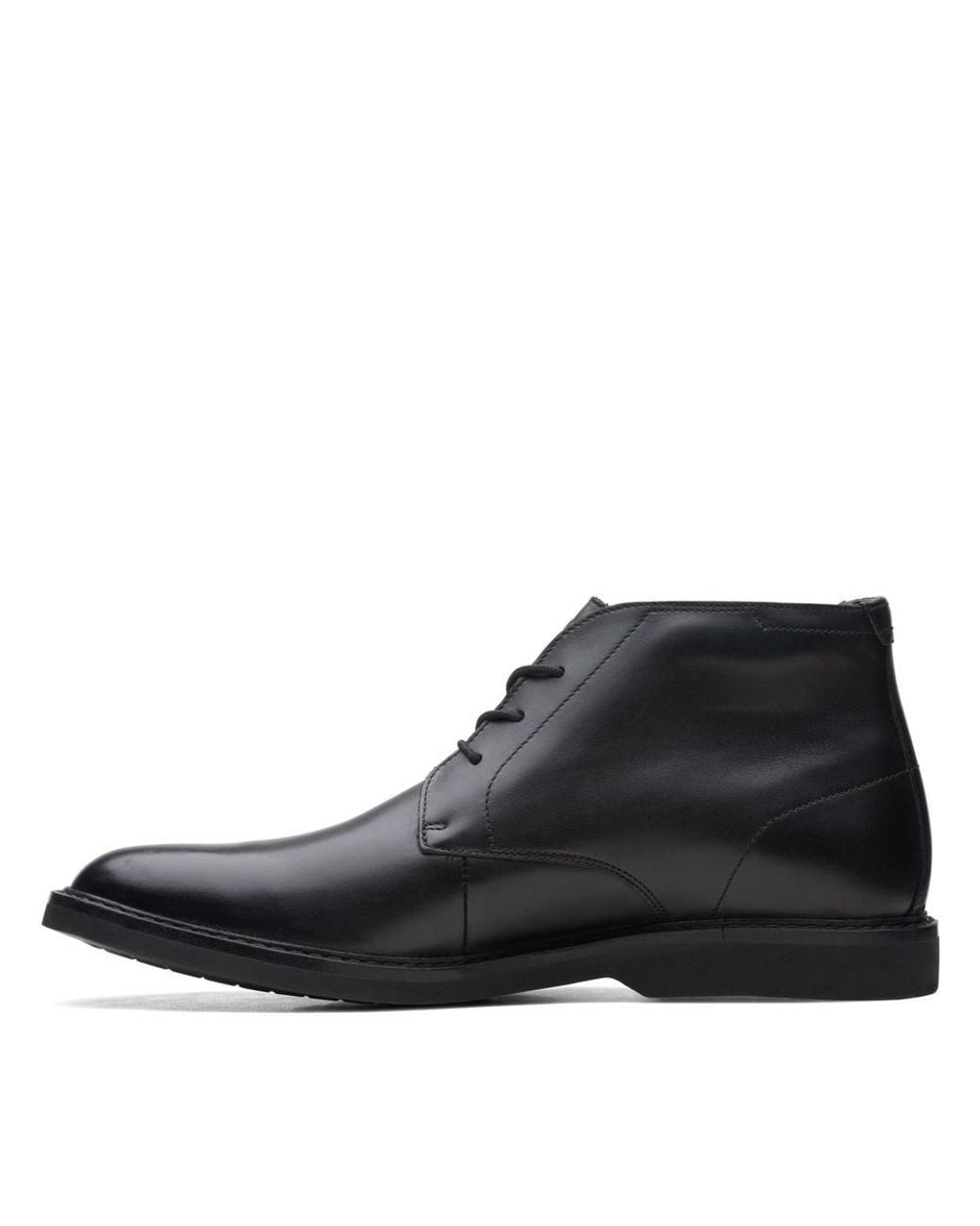 Clarks Black Atticus Lt Hi Gore-Tex Leather Ankle Boots, Lace Up for men