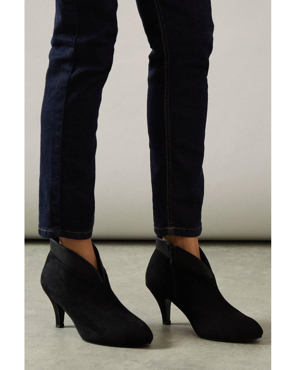 Wallis Black Wide Fit Ashleigh Pointed Shoe Boots