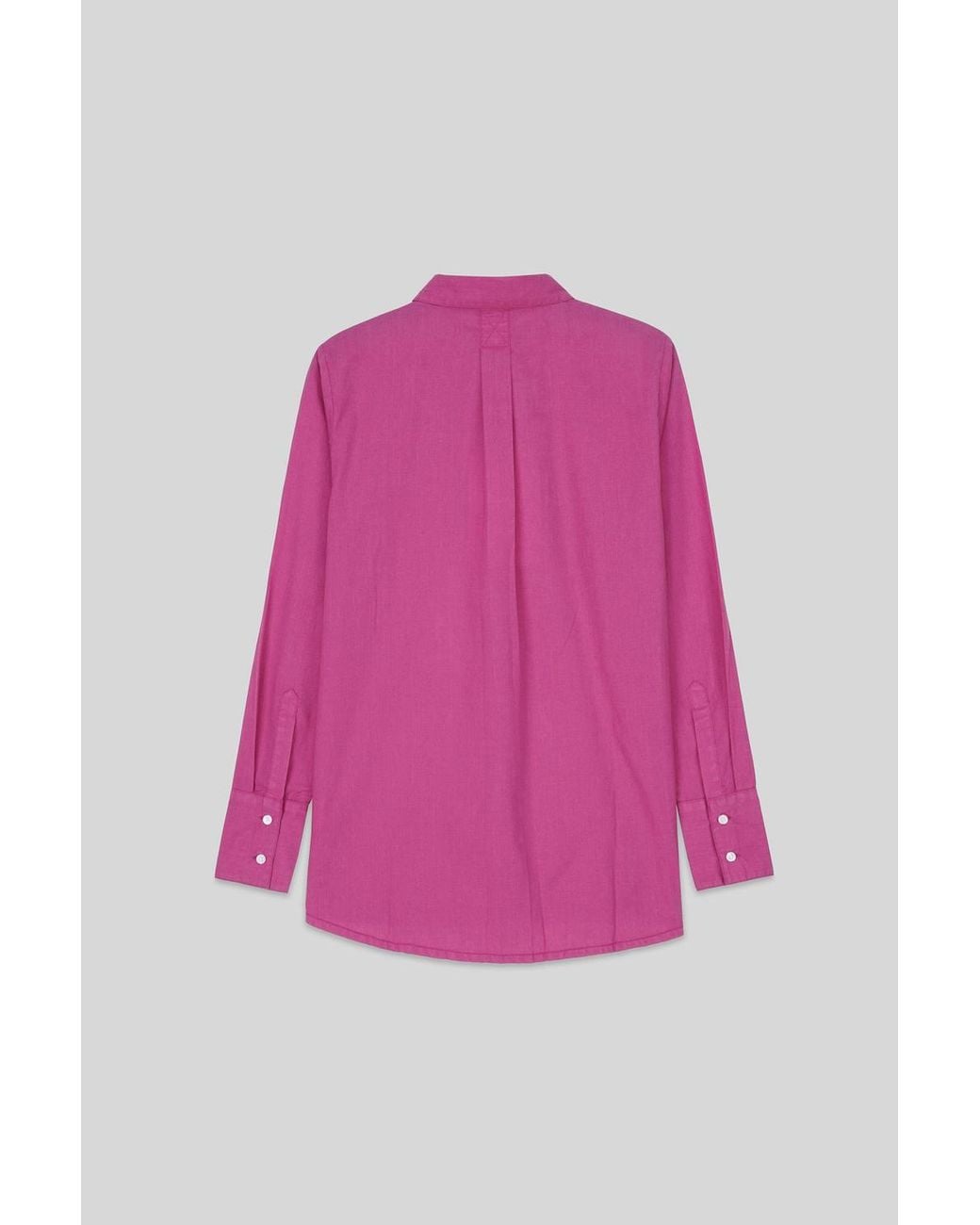 Enorsia Pink Long Sleeve Work Shirt