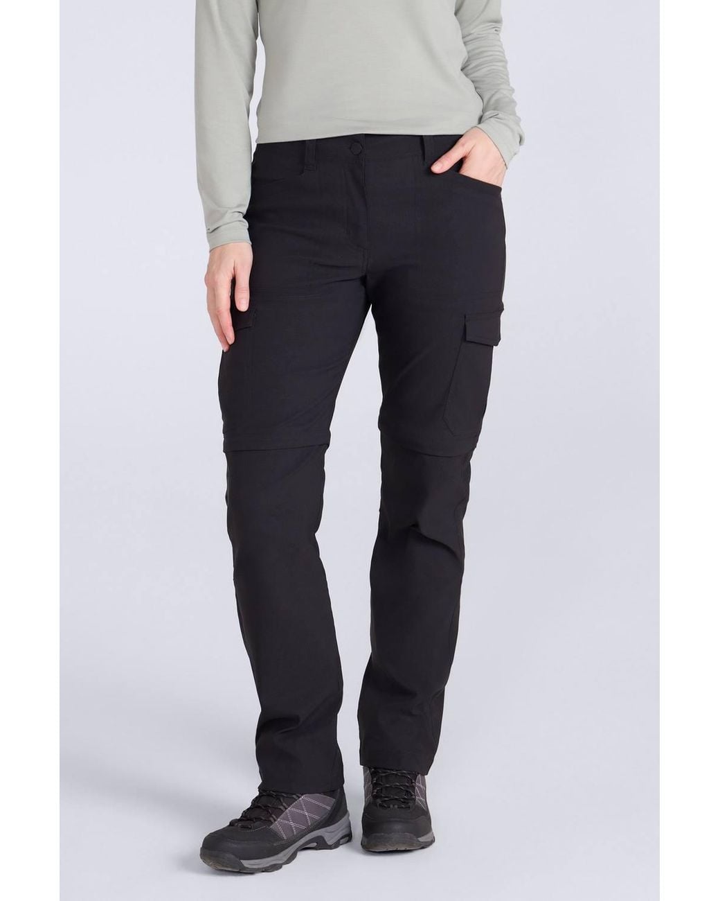 Mountain Warehouse Blue 'Conniston' Stretchy Quick Dry Comfortable Casual Zip Trouser
