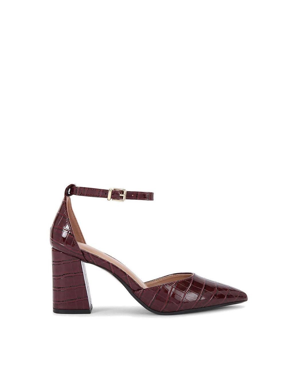 Carvela Kurt Geiger Red 'Refined Court' Croc Print Heels