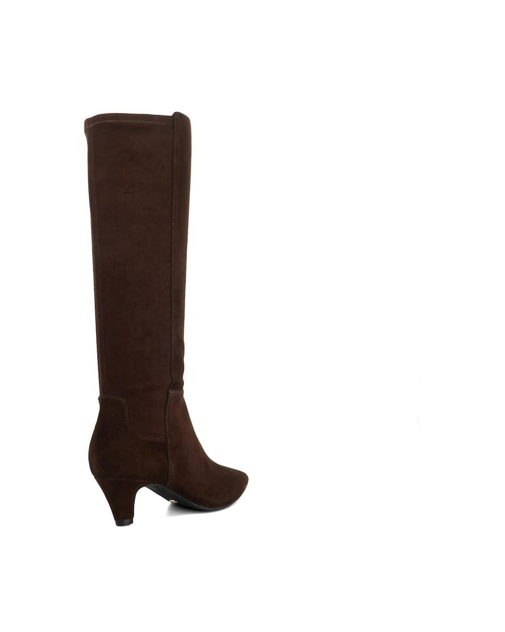 Dune Brown Wide Fit 'Sera' Suede Knee High Boots