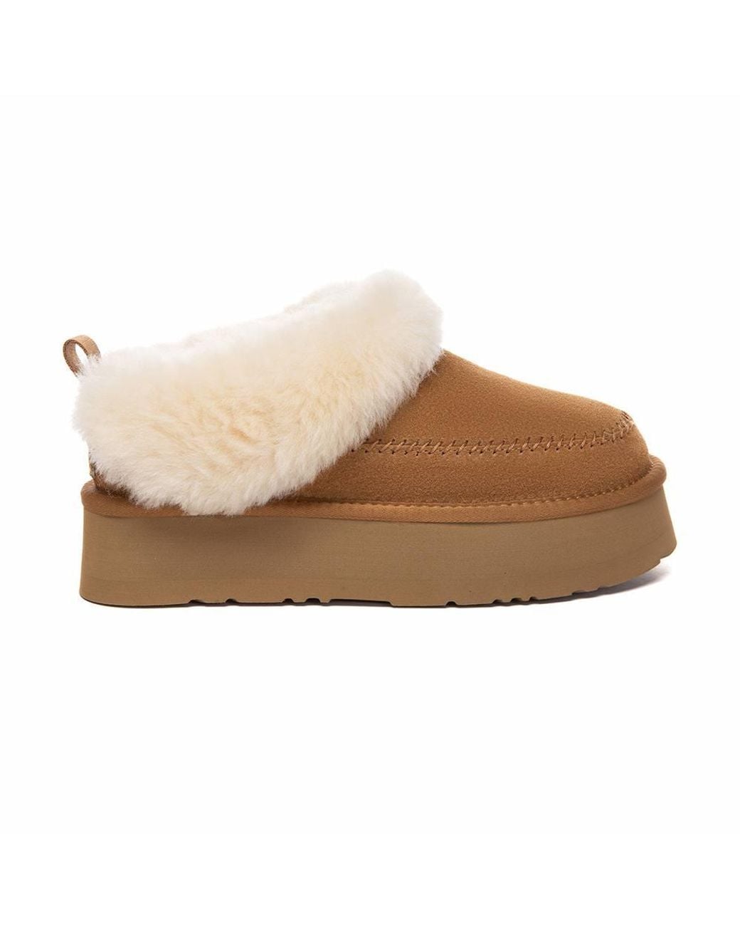 EverAu Australia Brown Sheepskin Wool Pulvara Slippers W/ Eva Sole