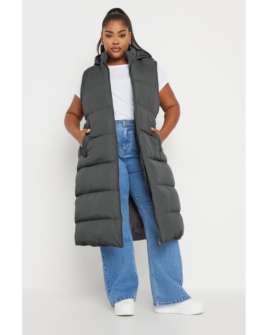 Yours Blue Padded 2-In-1 Puffer Coat