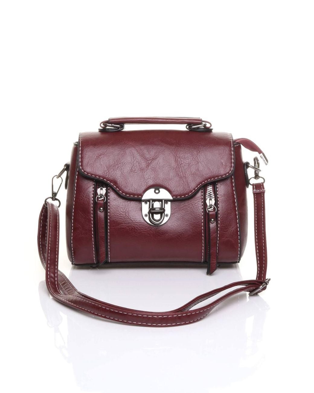 AJVANI Pink Everyday Smart Casual Crossbody Flap Bag