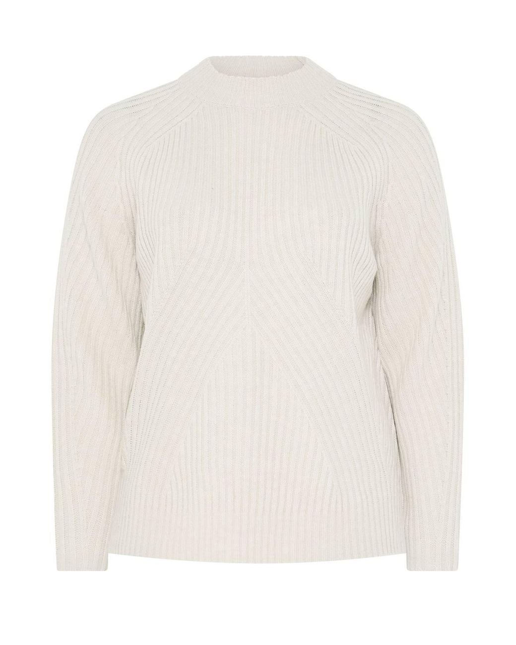 Yours White Stitch Detail Jumper