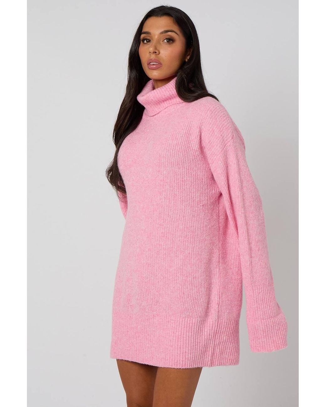Urban Bliss Pink Roll Neck Jumper